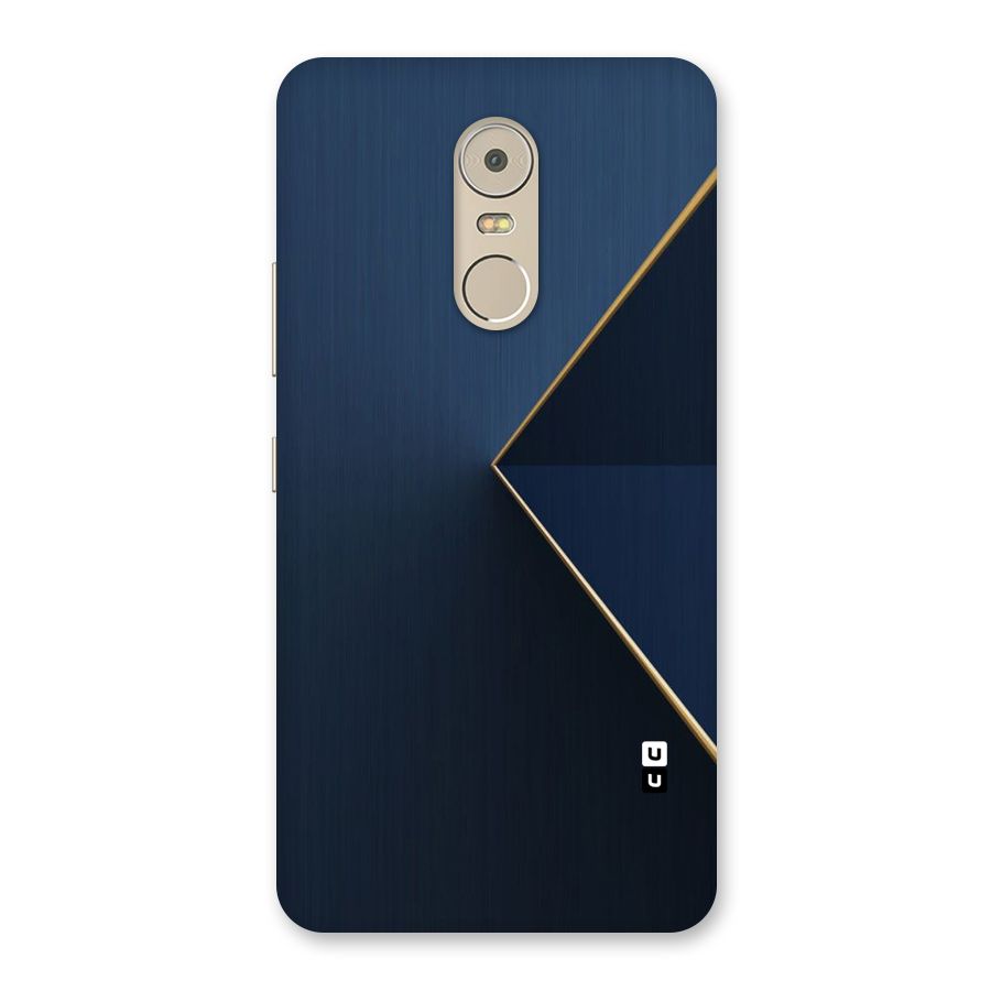 Golden Blue Triangle Back Case for Lenovo K6 Note