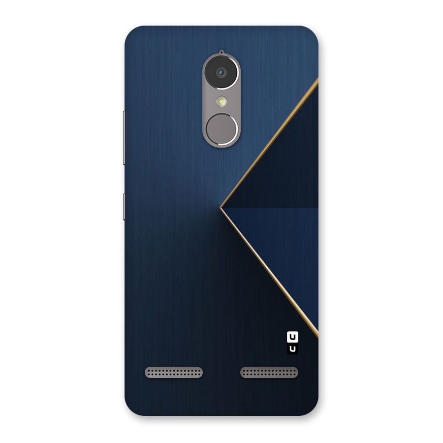 Golden Blue Triangle Back Case for Lenovo K6 Power