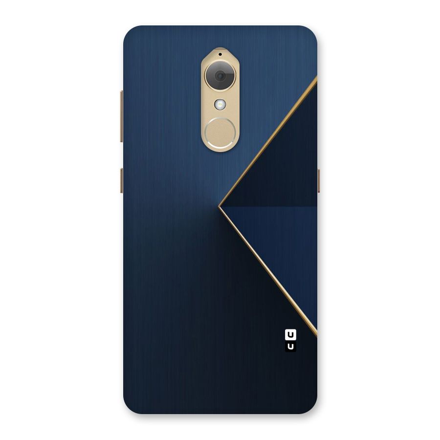 Golden Blue Triangle Back Case for Lenovo K8