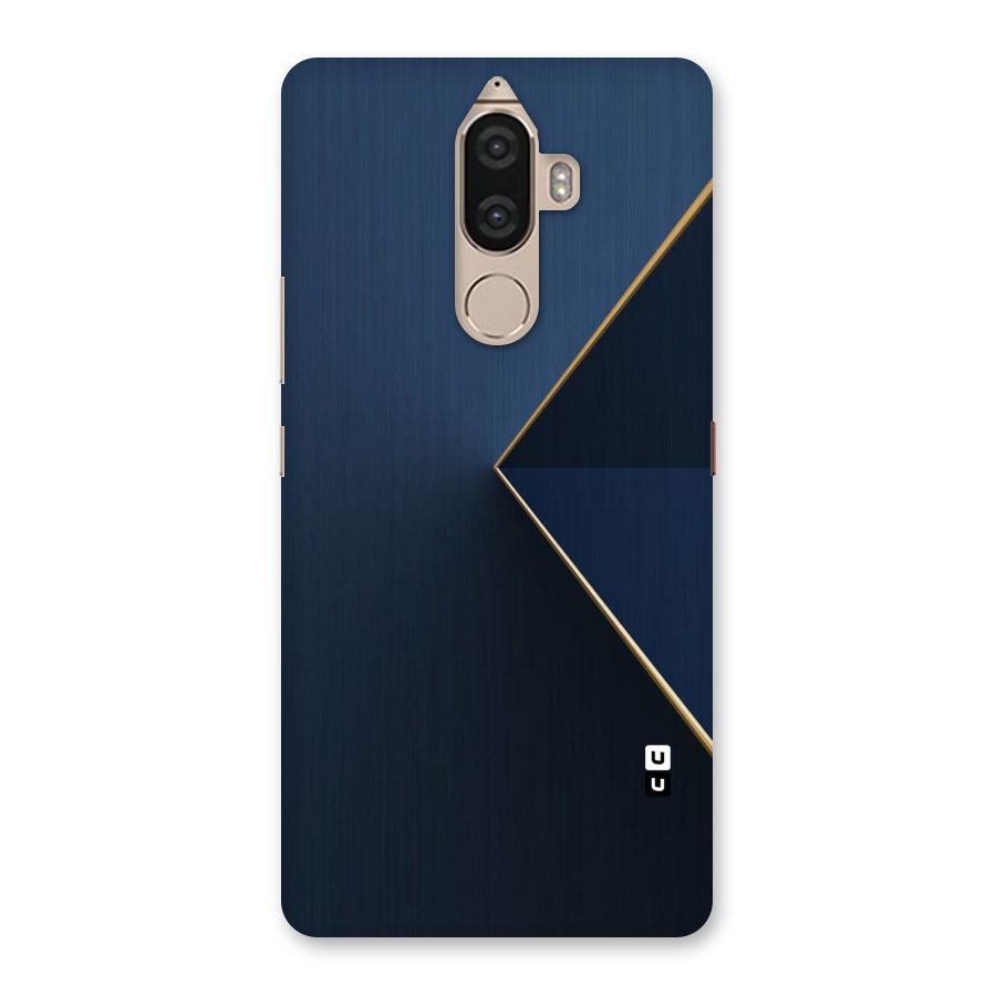 Golden Blue Triangle Back Case for Lenovo K8 Note
