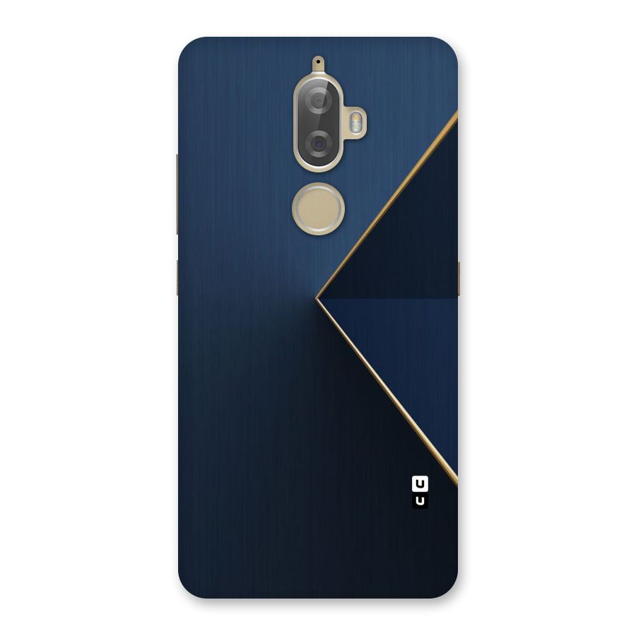 Golden Blue Triangle Back Case for Lenovo K8 Plus