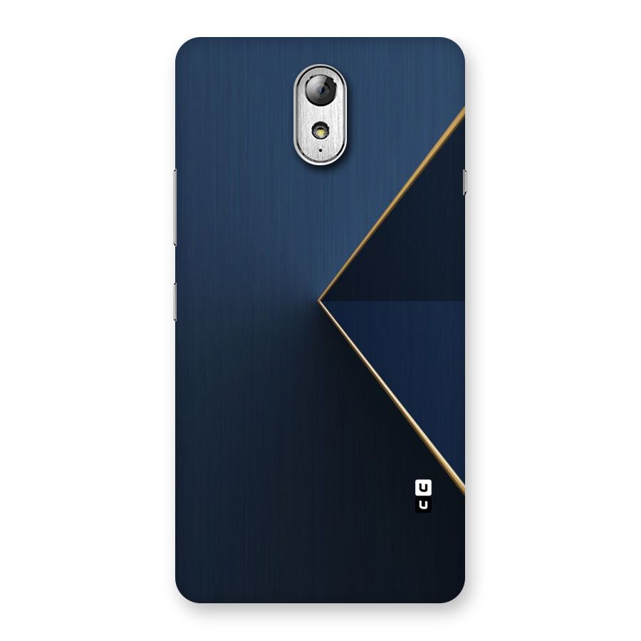 Golden Blue Triangle Back Case for Lenovo Vibe P1M