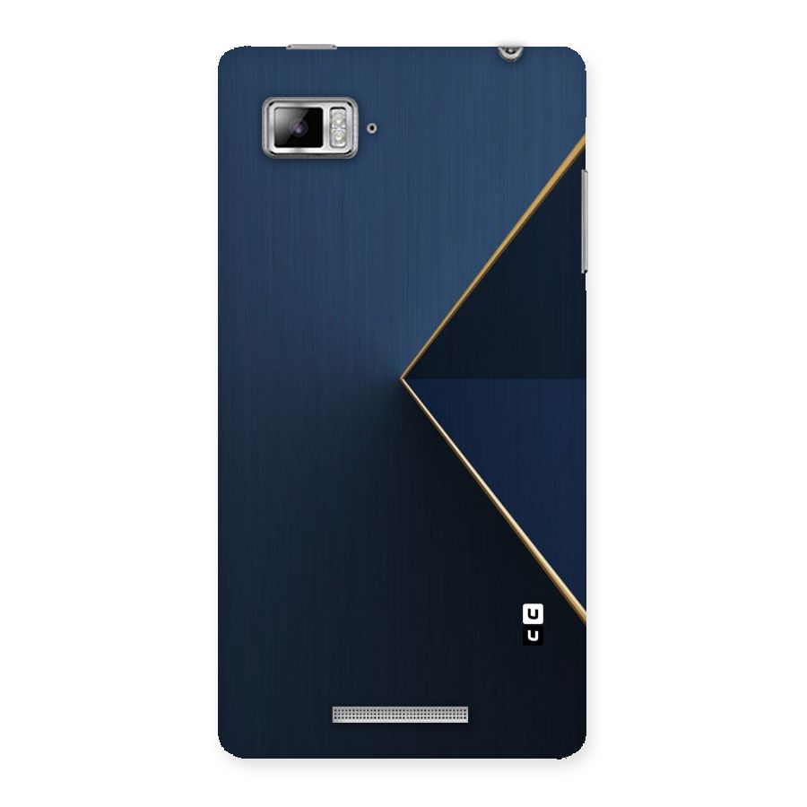 Golden Blue Triangle Back Case for Lenovo Vibe Z K910