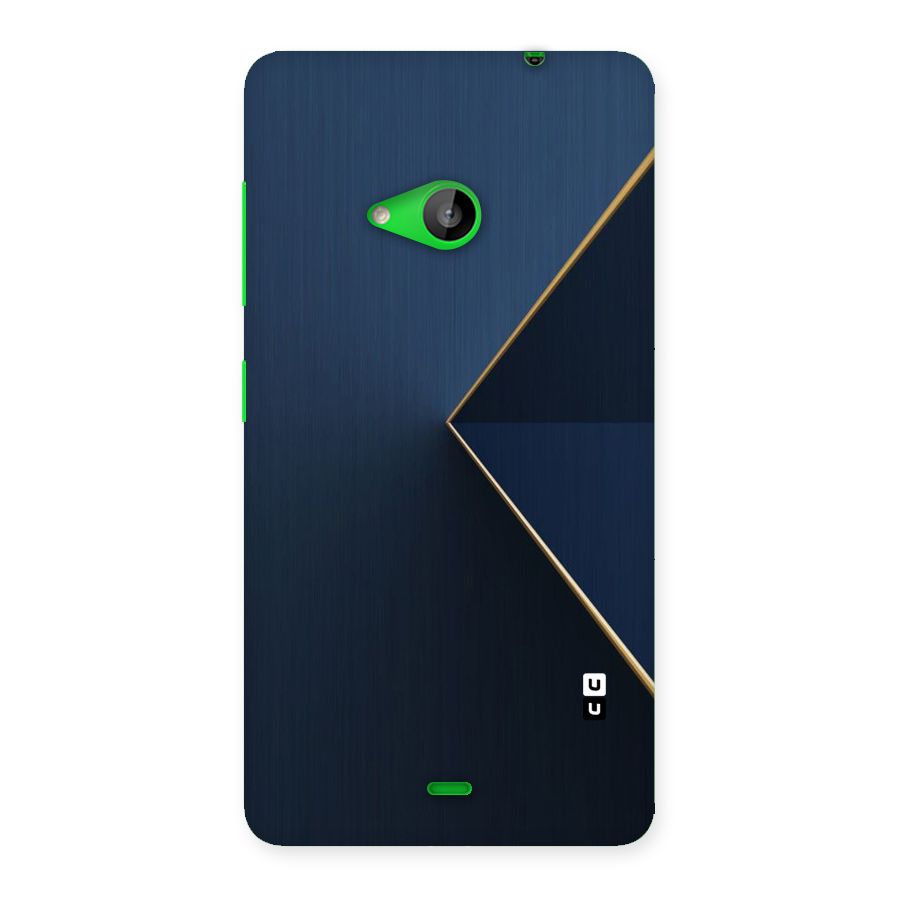 Golden Blue Triangle Back Case for Lumia 535