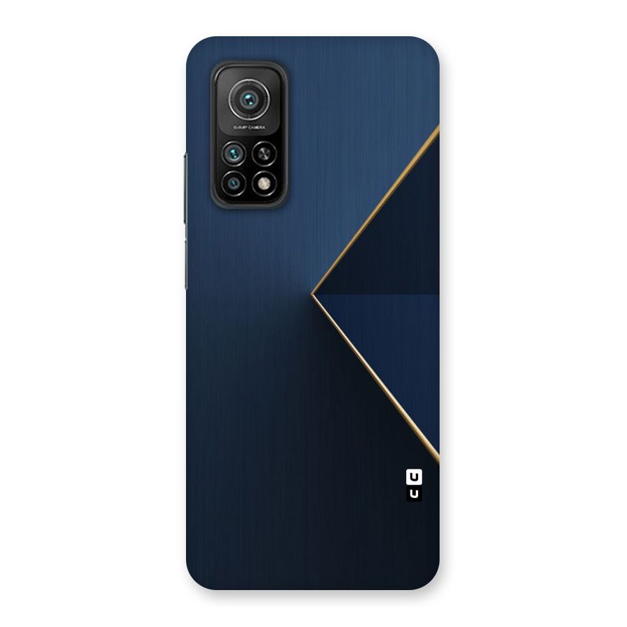 Golden Blue Triangle Back Case for Mi 10T Pro 5G
