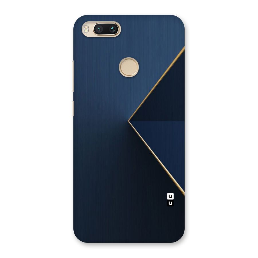 Golden Blue Triangle Back Case for Mi A1