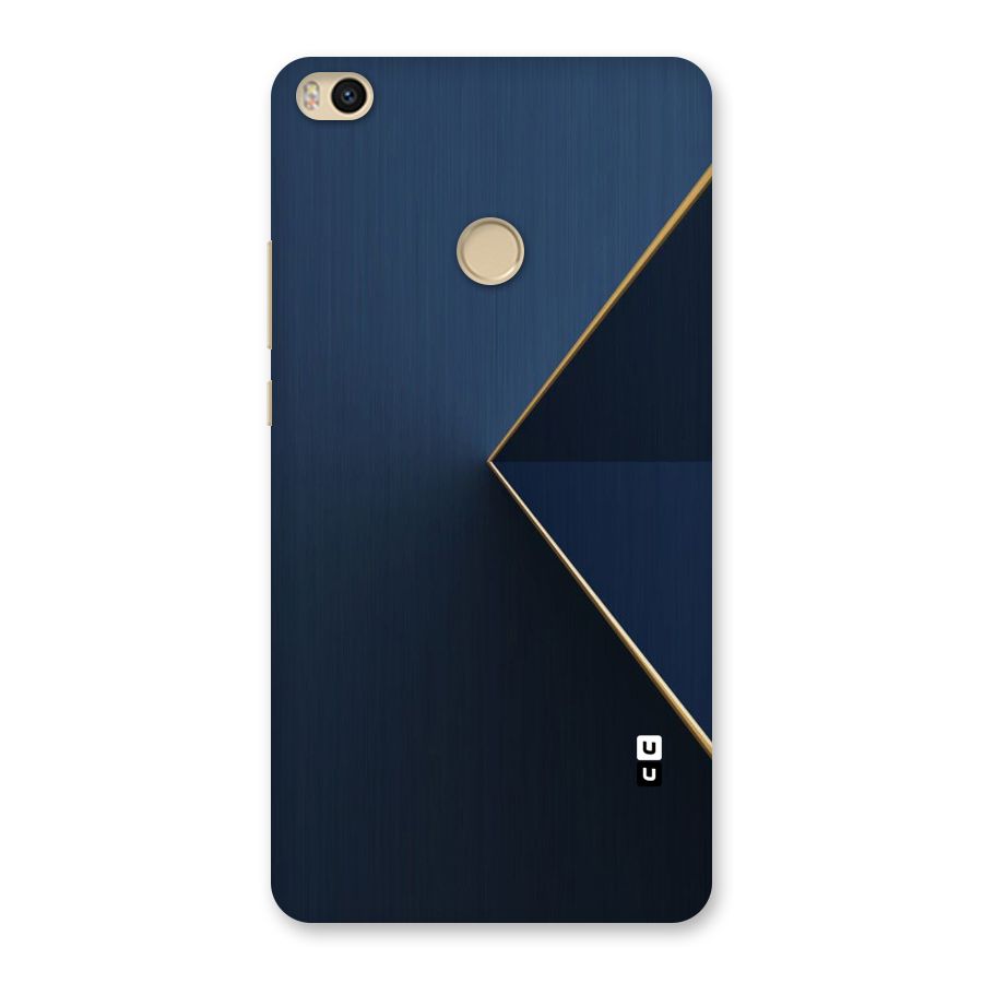 Golden Blue Triangle Back Case for Mi Max 2