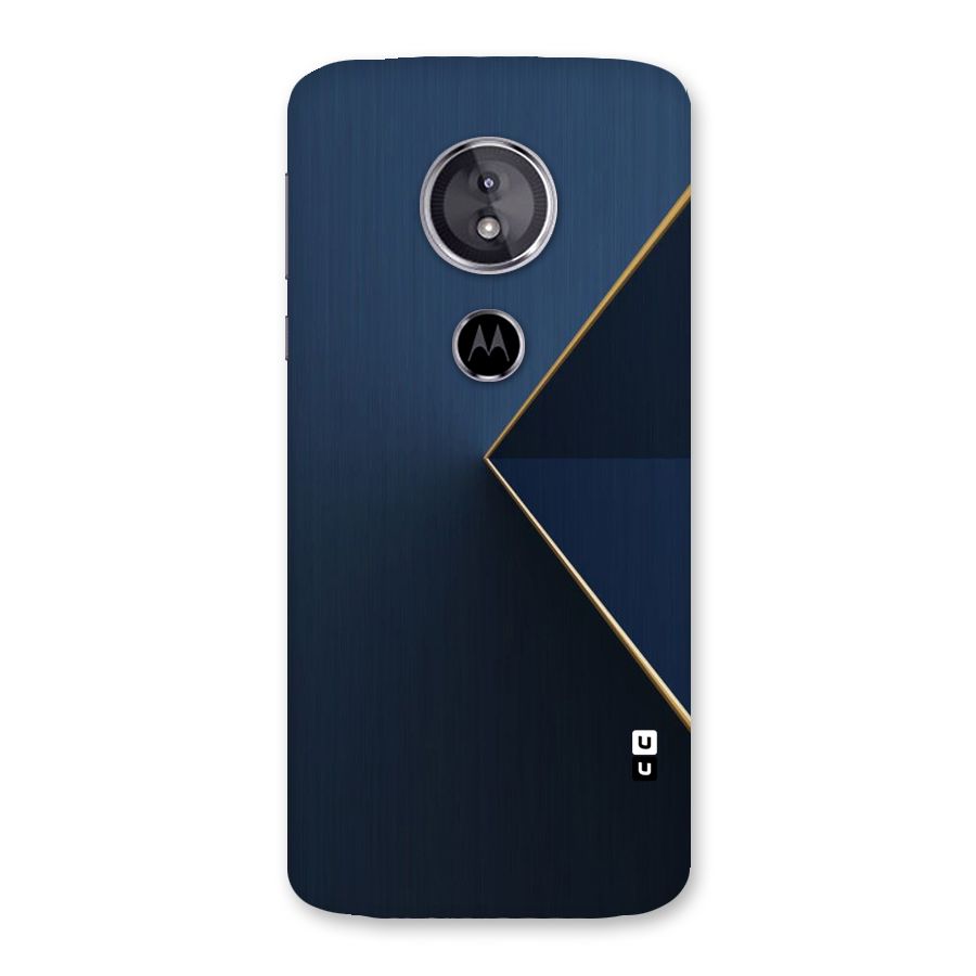 Golden Blue Triangle Back Case for Moto E5