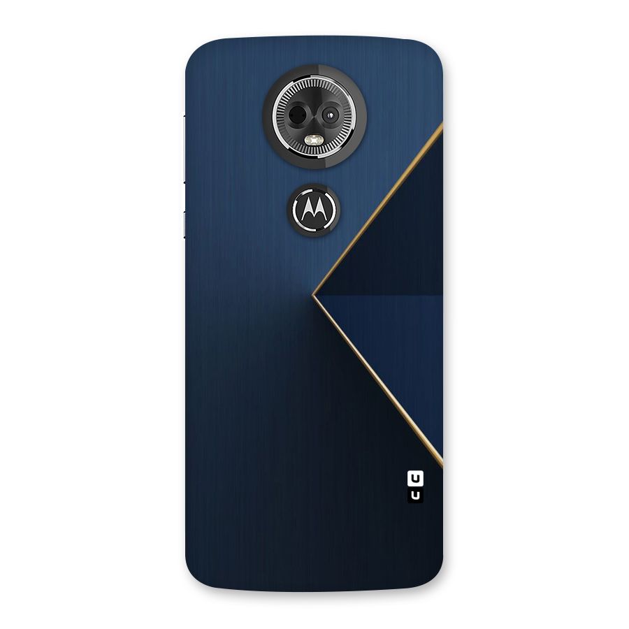 Golden Blue Triangle Back Case for Moto E5 Plus