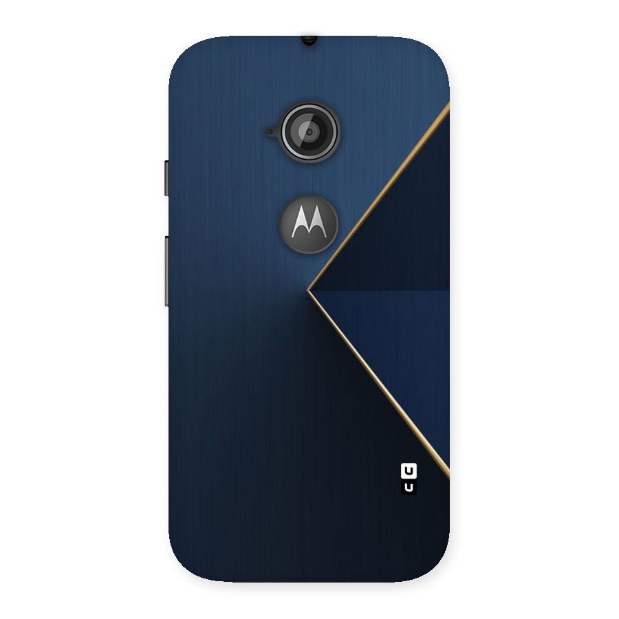 Golden Blue Triangle Back Case for Moto E 2nd Gen