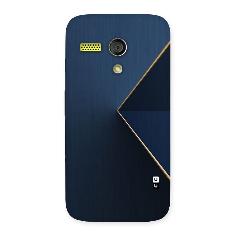 Golden Blue Triangle Back Case for Moto G