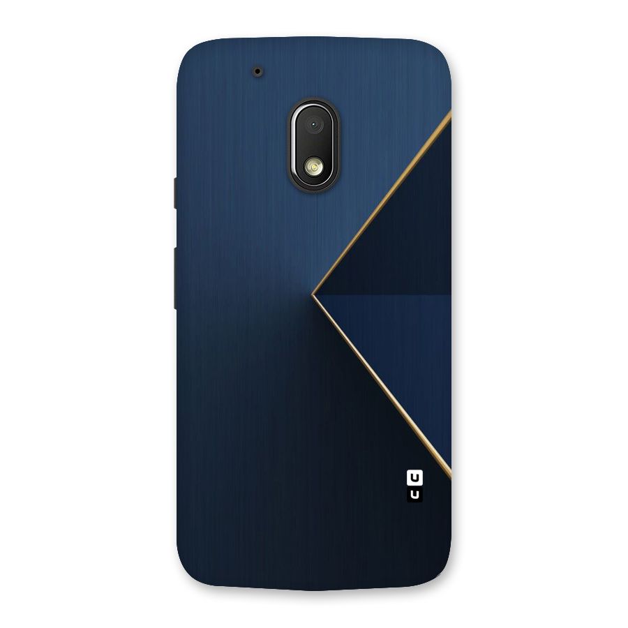 Golden Blue Triangle Back Case for Moto G4 Play