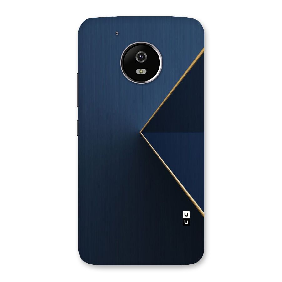 Golden Blue Triangle Back Case for Moto G5