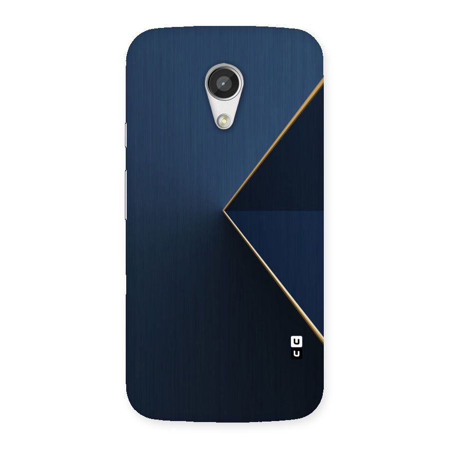 Golden Blue Triangle Back Case for Moto G 2nd Gen