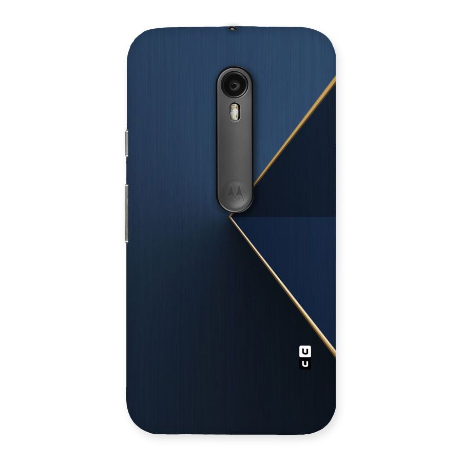 Golden Blue Triangle Back Case for Moto G Turbo