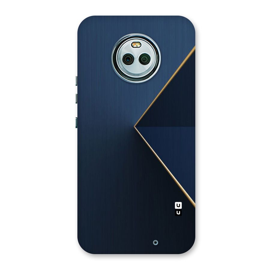 Golden Blue Triangle Back Case for Moto X4
