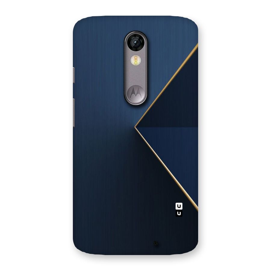 Golden Blue Triangle Back Case for Moto X Force