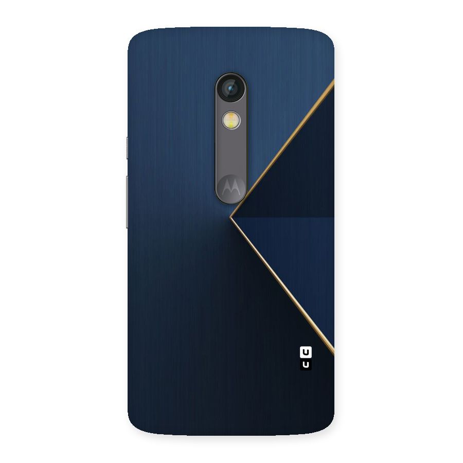 Golden Blue Triangle Back Case for Moto X Play