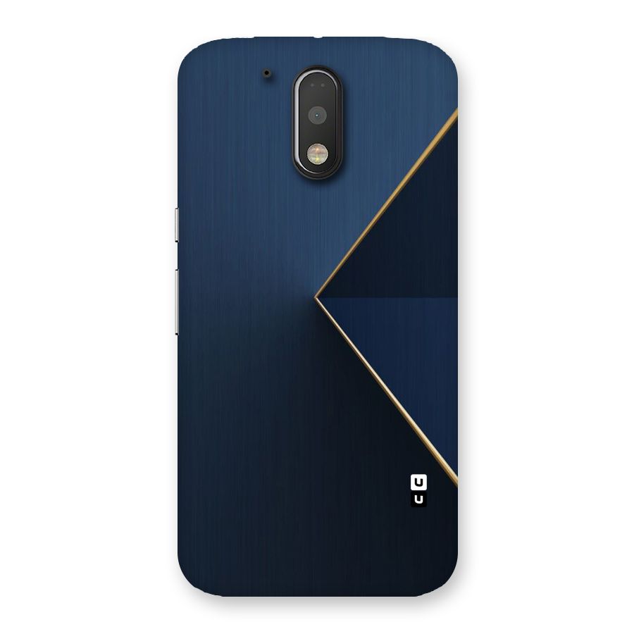 Golden Blue Triangle Back Case for Motorola Moto G4