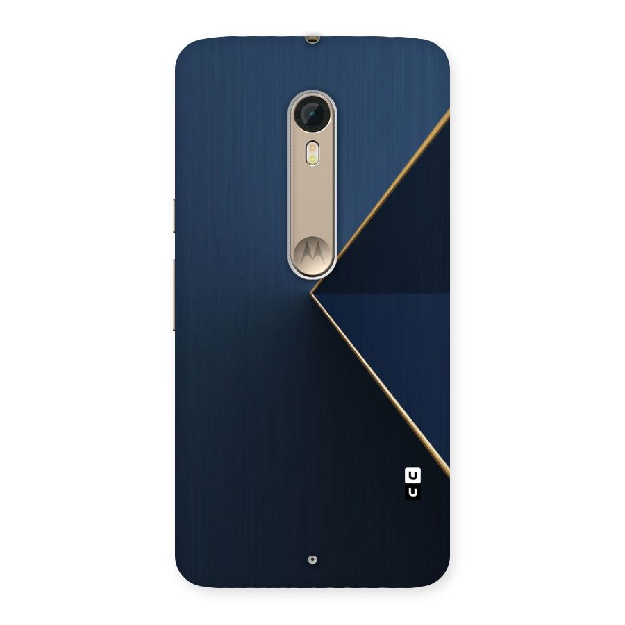 Golden Blue Triangle Back Case for Motorola Moto X Style