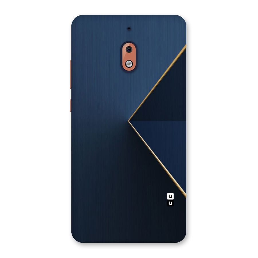 Golden Blue Triangle Back Case for Nokia 2.1