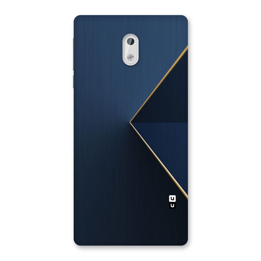 Golden Blue Triangle Back Case for Nokia 3