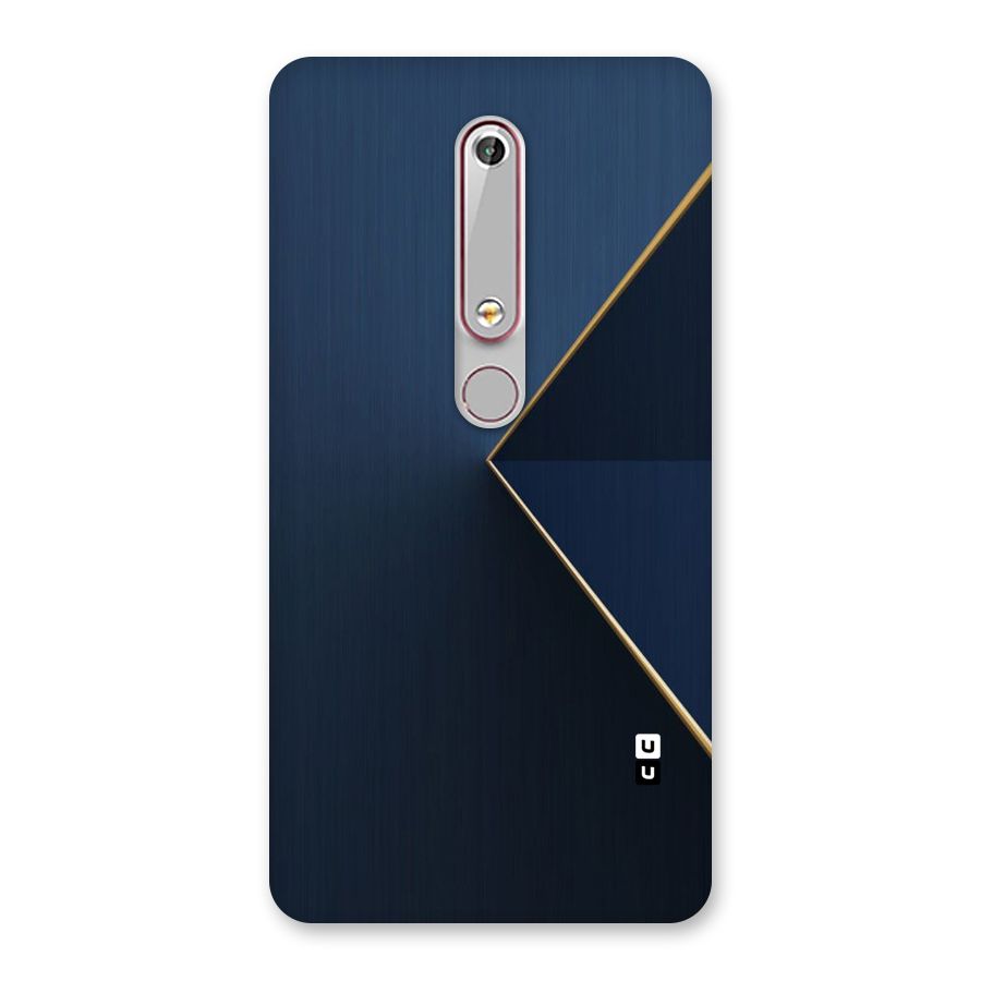 Golden Blue Triangle Back Case for Nokia 6.1
