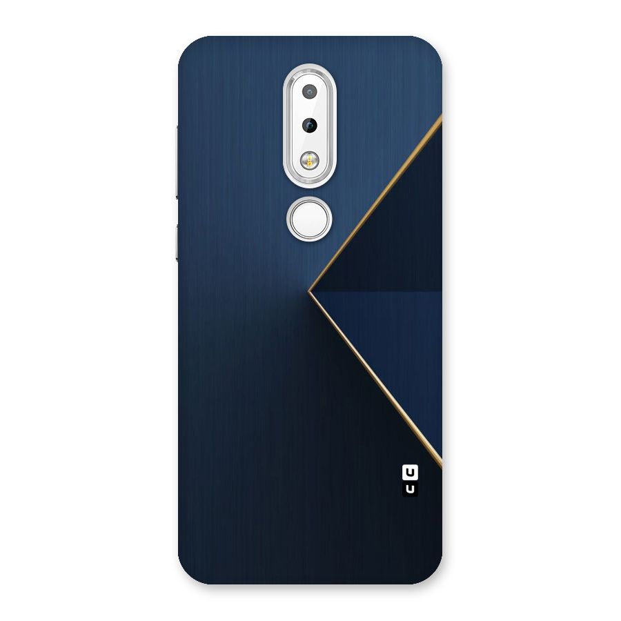 Golden Blue Triangle Back Case for Nokia 6.1 Plus