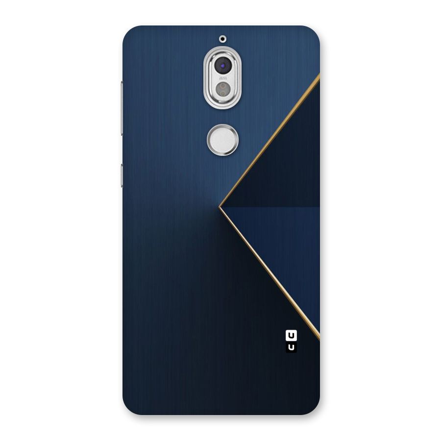 Golden Blue Triangle Back Case for Nokia 7