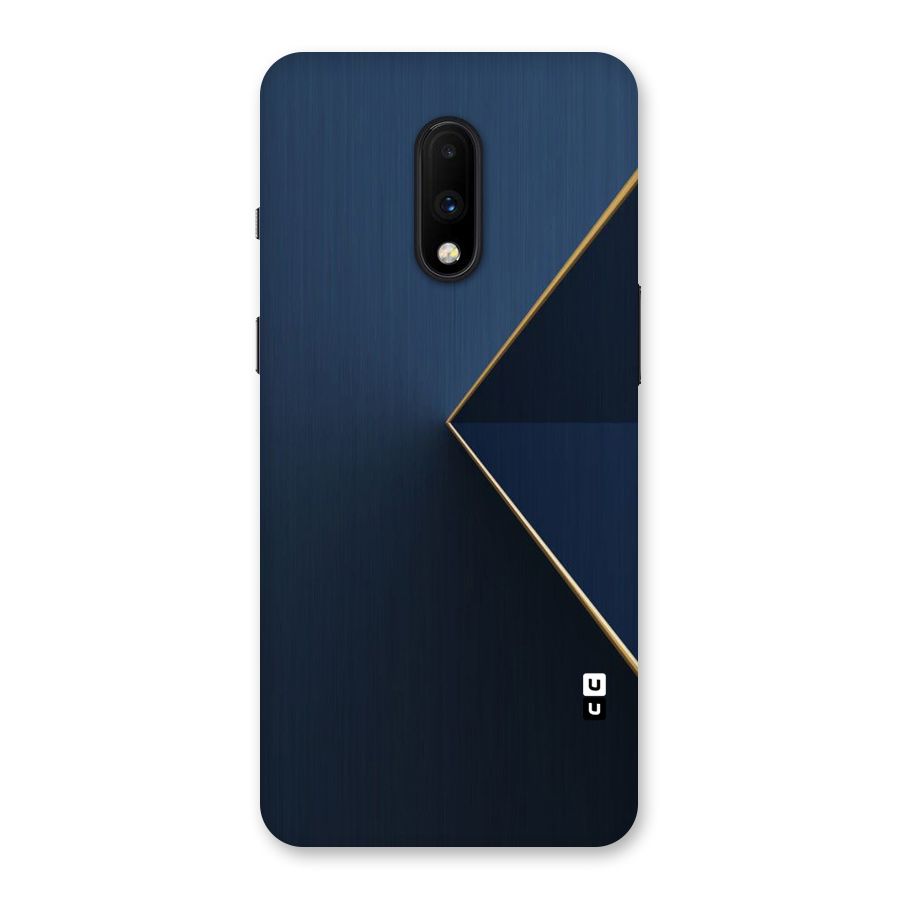 Golden Blue Triangle Back Case for OnePlus 7