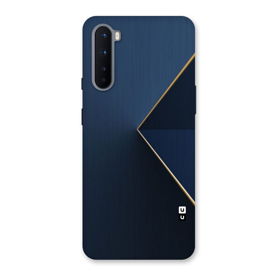 Golden Blue Triangle Back Case for OnePlus Nord