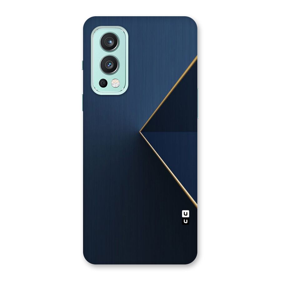 Golden Blue Triangle Back Case for OnePlus Nord 2 5G