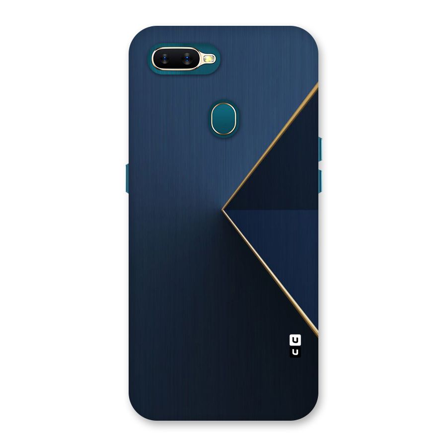 Golden Blue Triangle Back Case for Oppo A11k