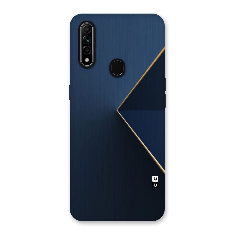 Golden Blue Triangle Back Case for Oppo A31