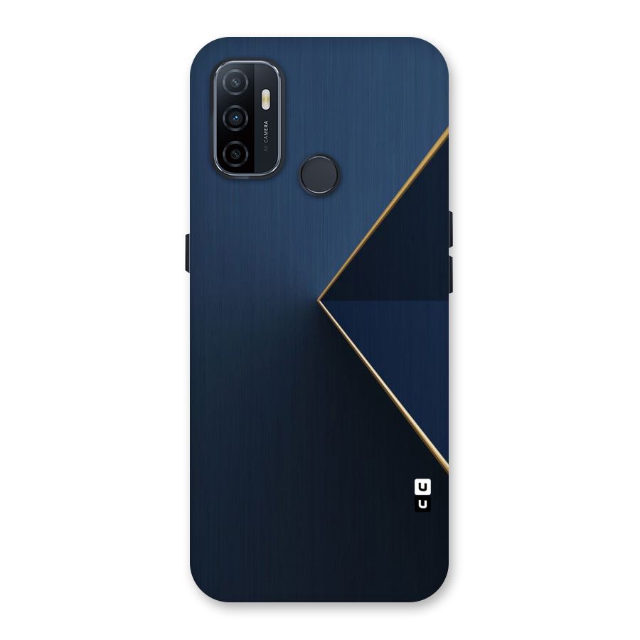 Golden Blue Triangle Back Case for Oppo A32