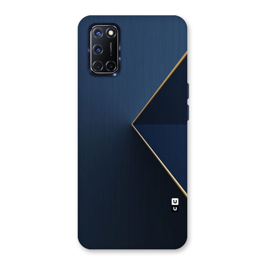 Golden Blue Triangle Back Case for Oppo A52