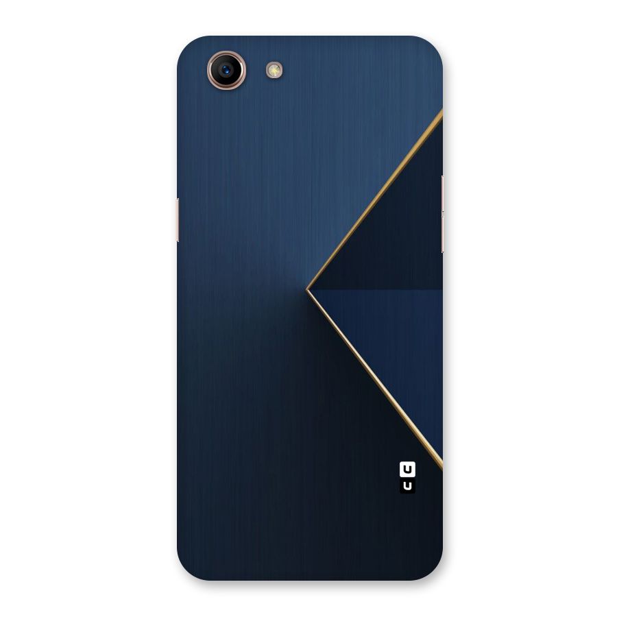 Golden Blue Triangle Back Case for Oppo A83 (2018)