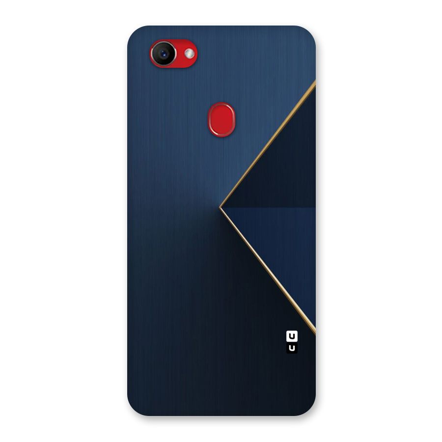 Golden Blue Triangle Back Case for Oppo F7