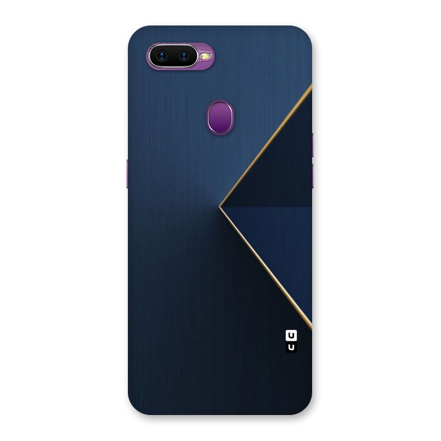 Golden Blue Triangle Back Case for Oppo F9