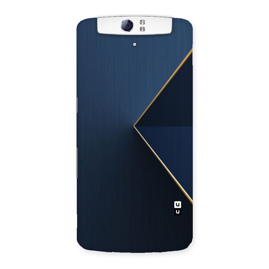 Golden Blue Triangle Back Case for Oppo N1