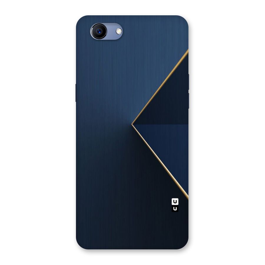 Golden Blue Triangle Back Case for Oppo Realme 1
