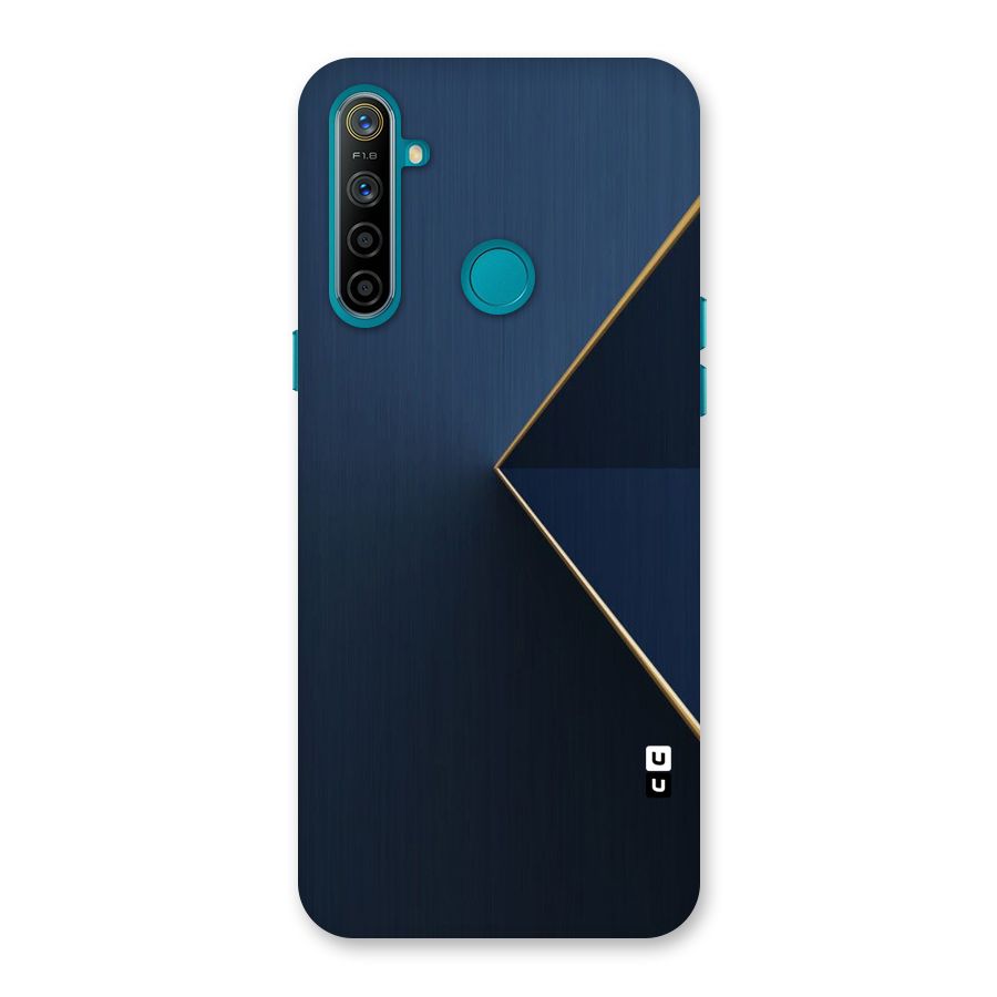 Golden Blue Triangle Back Case for Realme 5i