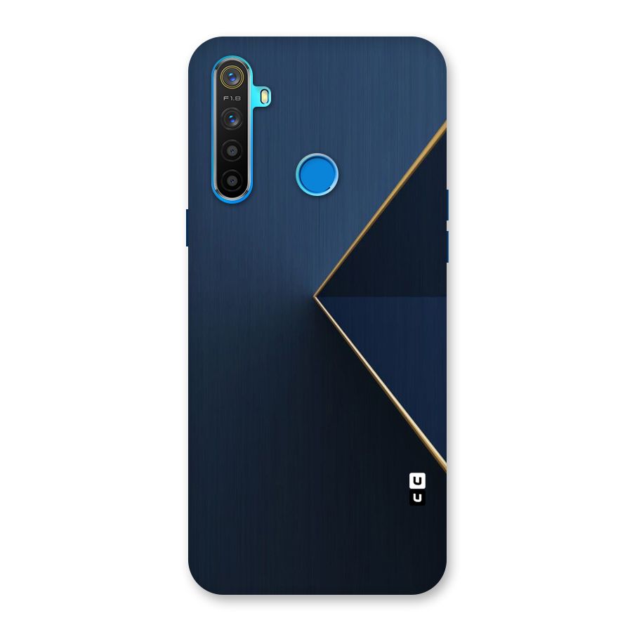 Golden Blue Triangle Back Case for Realme 5s