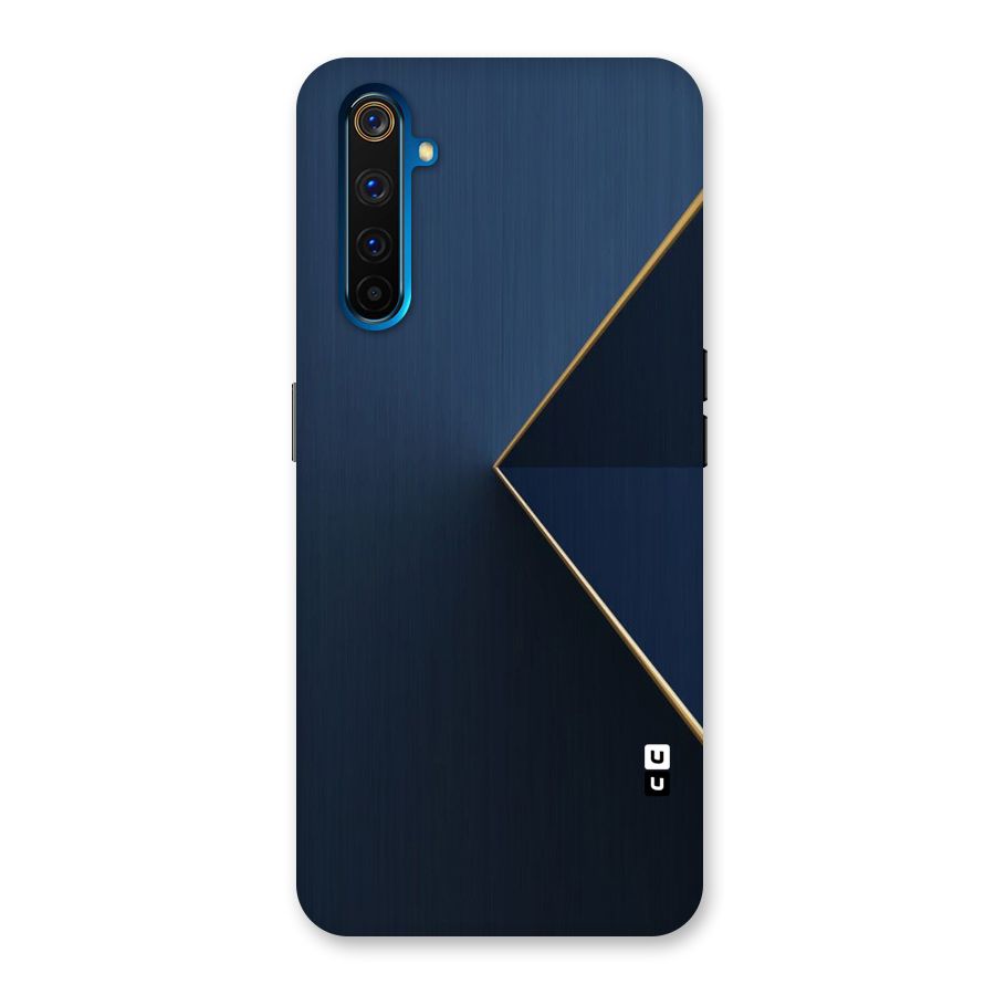 Golden Blue Triangle Back Case for Realme 6 Pro