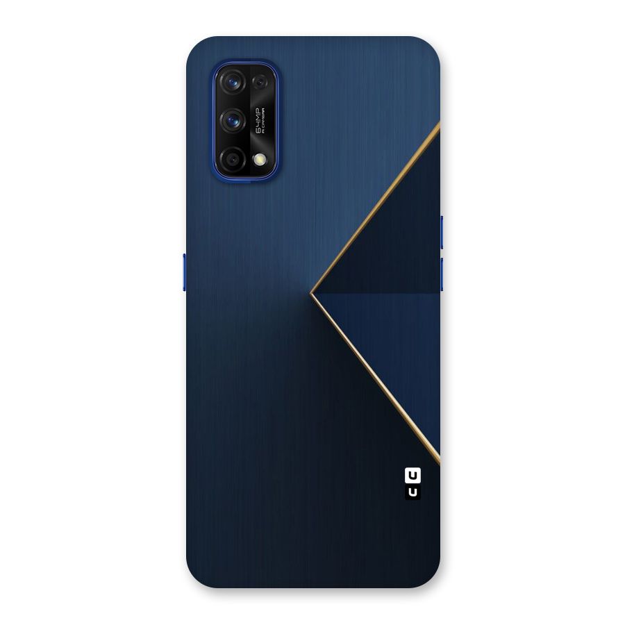 Golden Blue Triangle Back Case for Realme 7 Pro