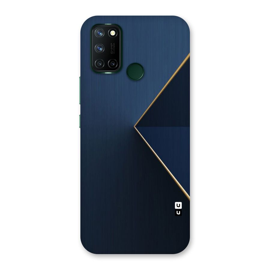 Golden Blue Triangle Back Case for Realme 7i