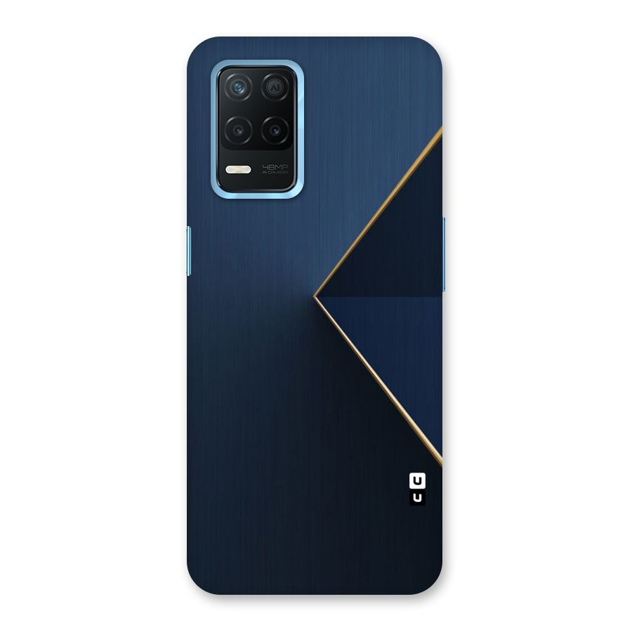 Golden Blue Triangle Back Case for Realme 8s 5G