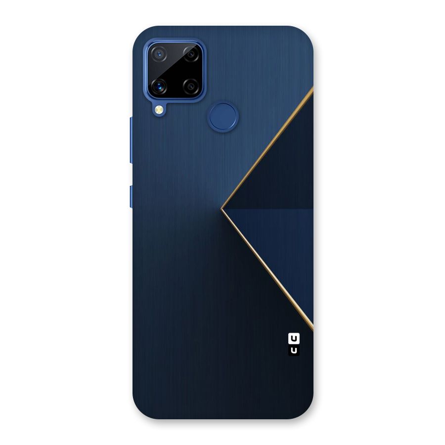 Golden Blue Triangle Back Case for Realme C15