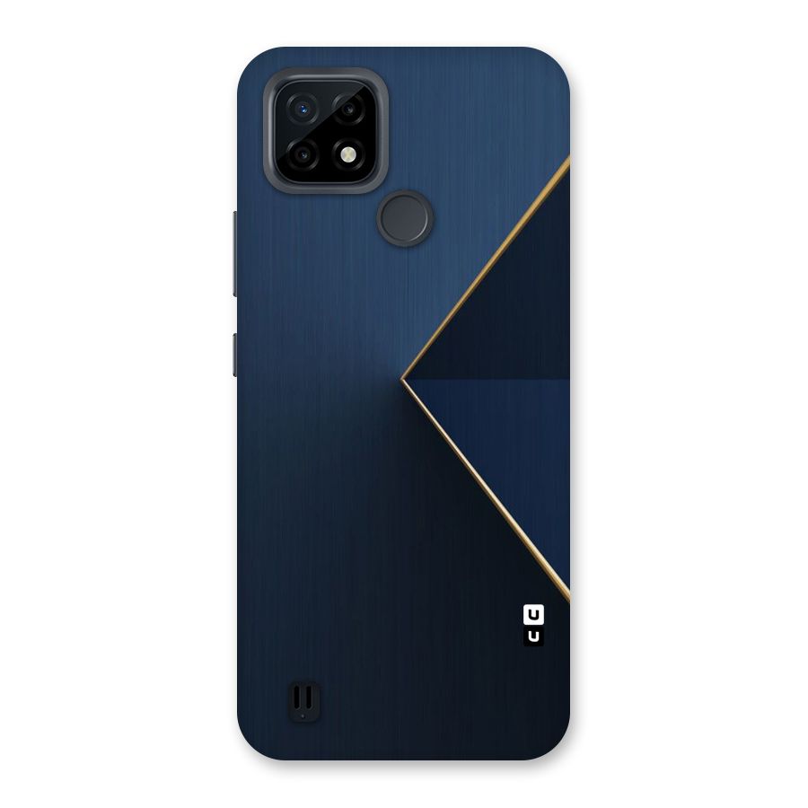 Golden Blue Triangle Back Case for Realme C21