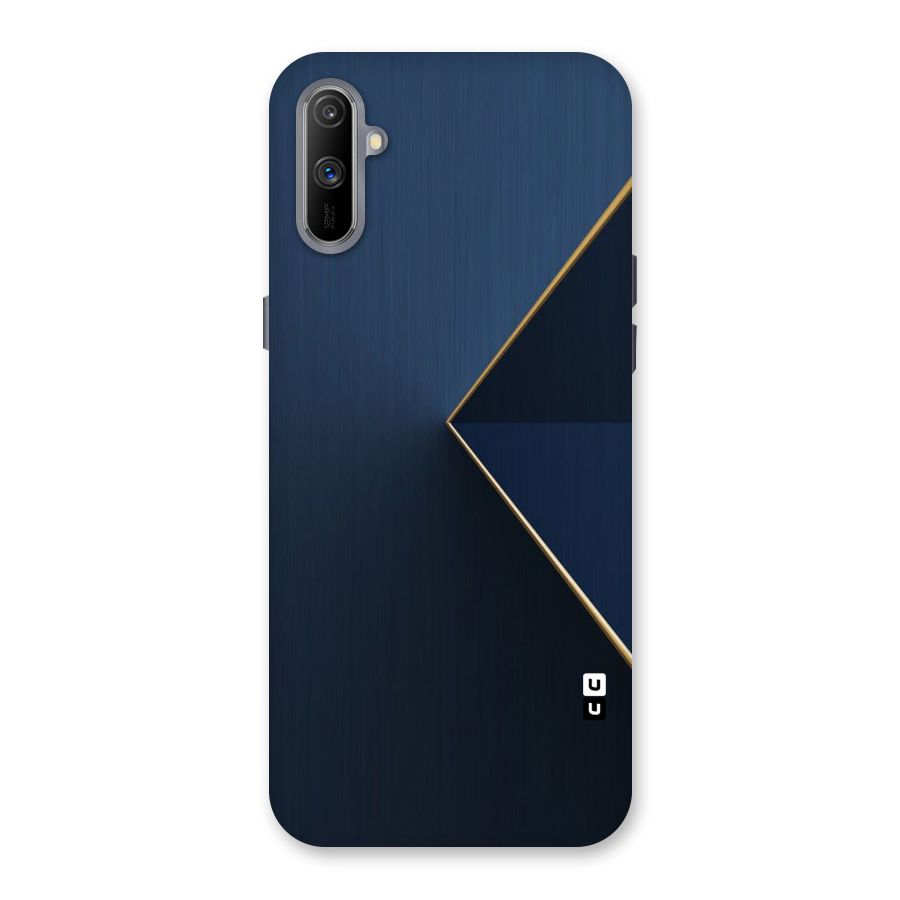 Golden Blue Triangle Back Case for Realme C3